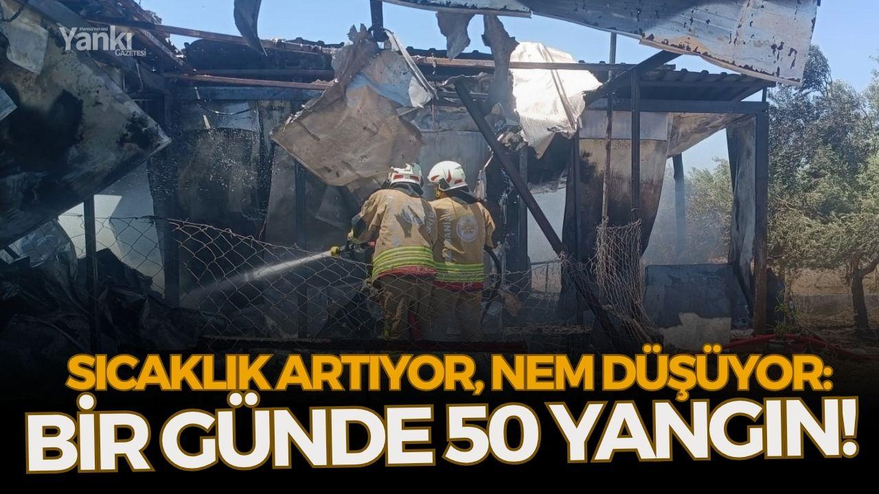 Sıcaklık Artıyor, Nem Düşüyor: Manisa’da Bir Günde 50 Yangın