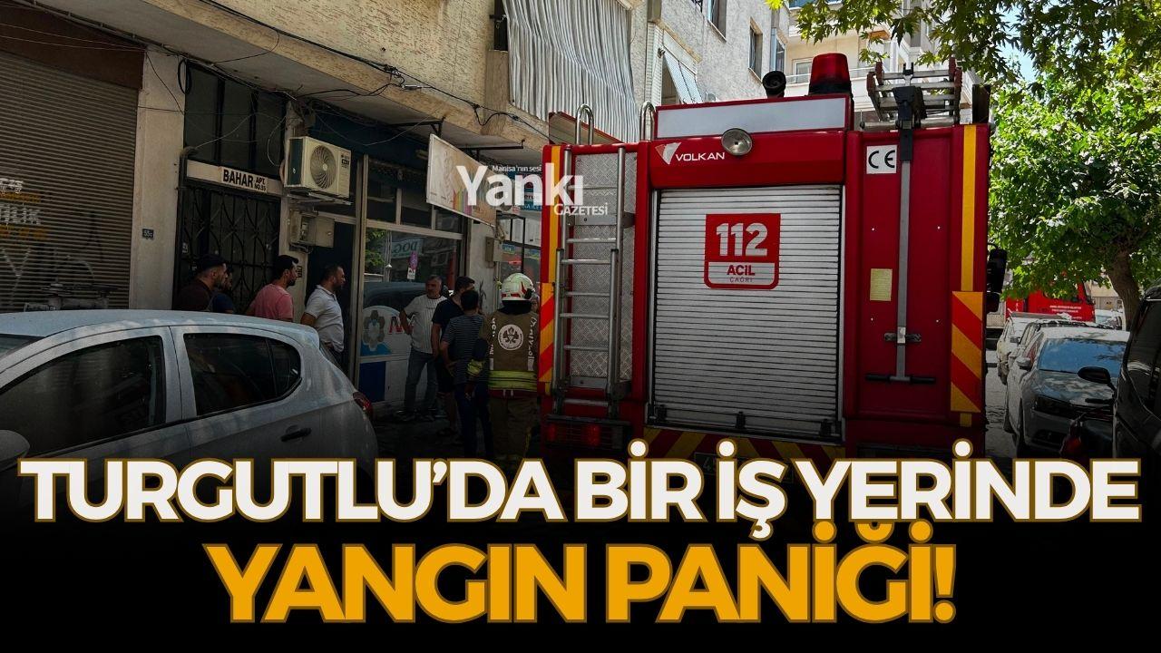 Turgutlu’da bir iş yerinde yangın paniği!