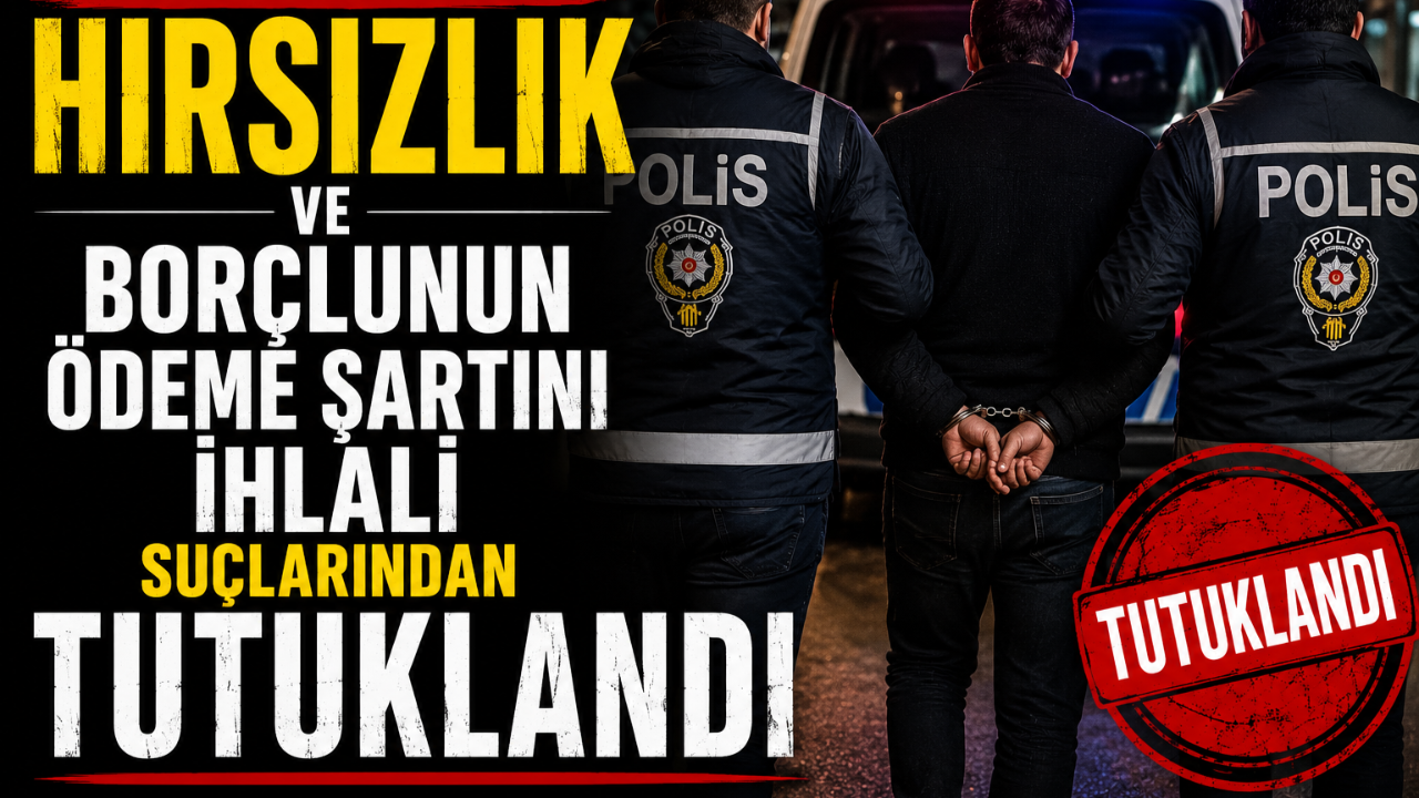Turgutlu'da Hırsızlık ve Borçlunun Ödeme Şartını İhlali Suçlarından Tutuklandı