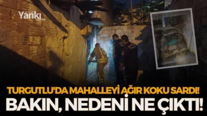 Turgutlu'da mahalleyi ağır koku sardı! Bakın nedeni ne çıktı!
