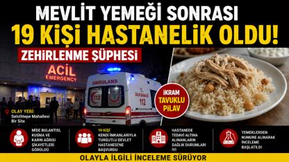 Turgutlu’da mevlit yemeği sonrası 19 kişi hastanelik oldu! Zehirlenme şüphesi