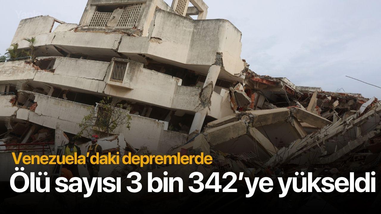 Venezuela’daki depremlerde ölü sayısı 3 bin 342’ye yükseldi
