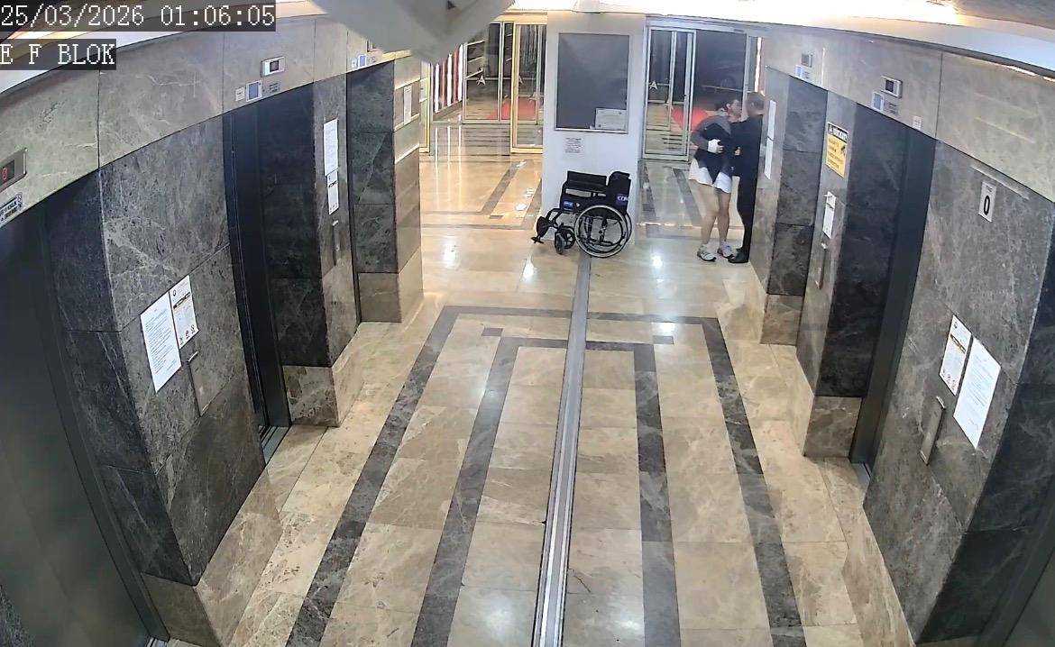 Türkan'ın son görüntüleri! 1,5 dakika balkonda asılı kalmış