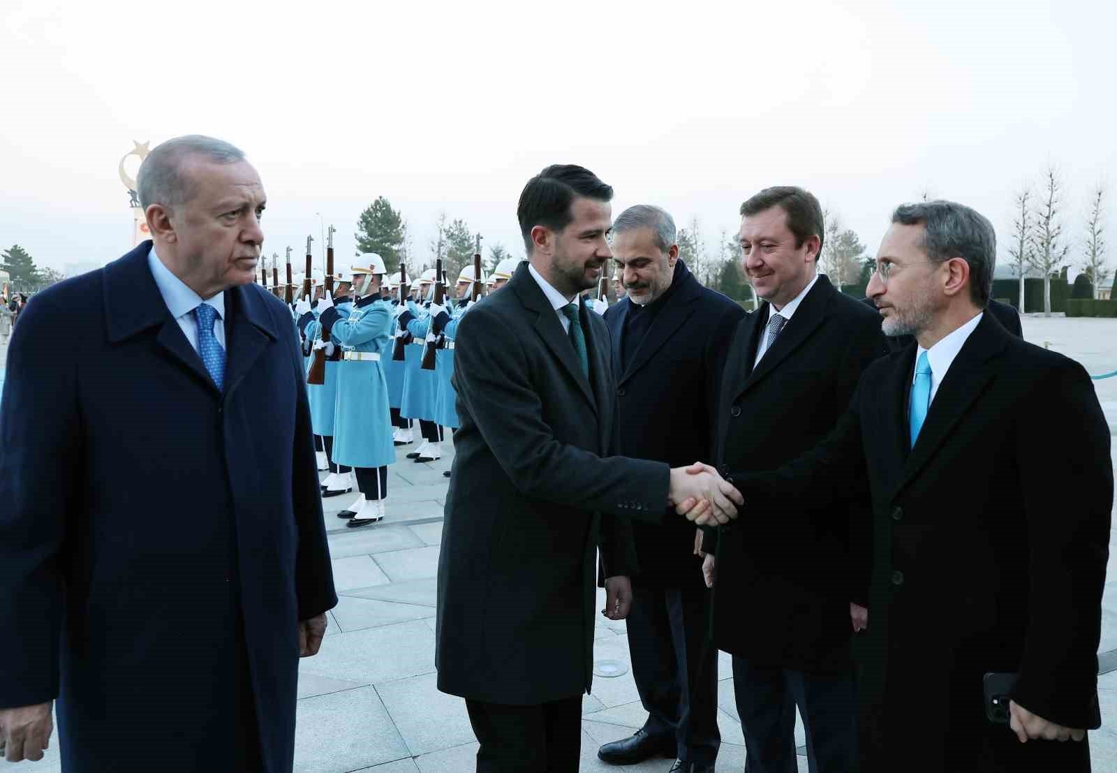 Cumhurbaşkanı Erdoğan, Karadağ Cumhurbaşkanı Milatoviç’i resmi törenle karşıladı