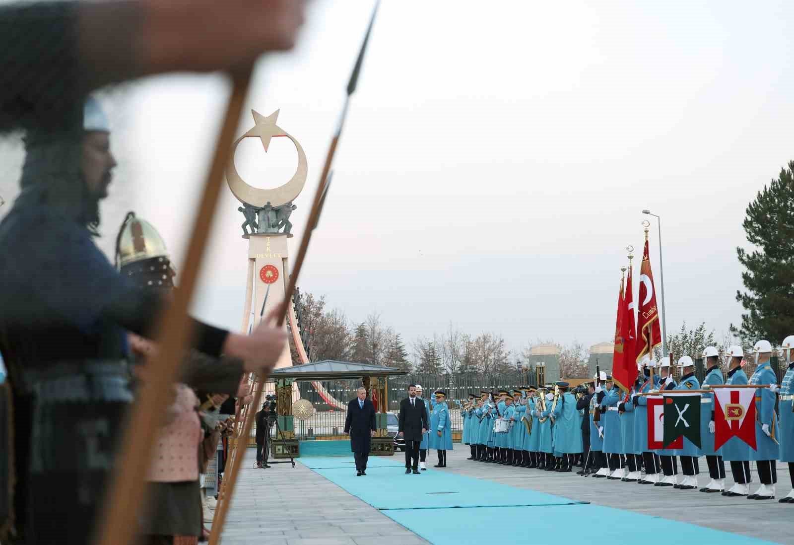 Cumhurbaşkanı Erdoğan, Karadağ Cumhurbaşkanı Milatoviç’i resmi törenle karşıladı
